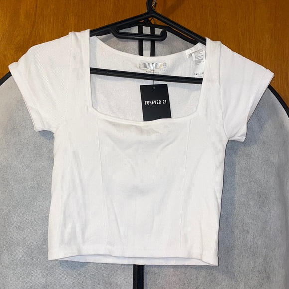 White Forever 21 crop top - Picture 1 of 1